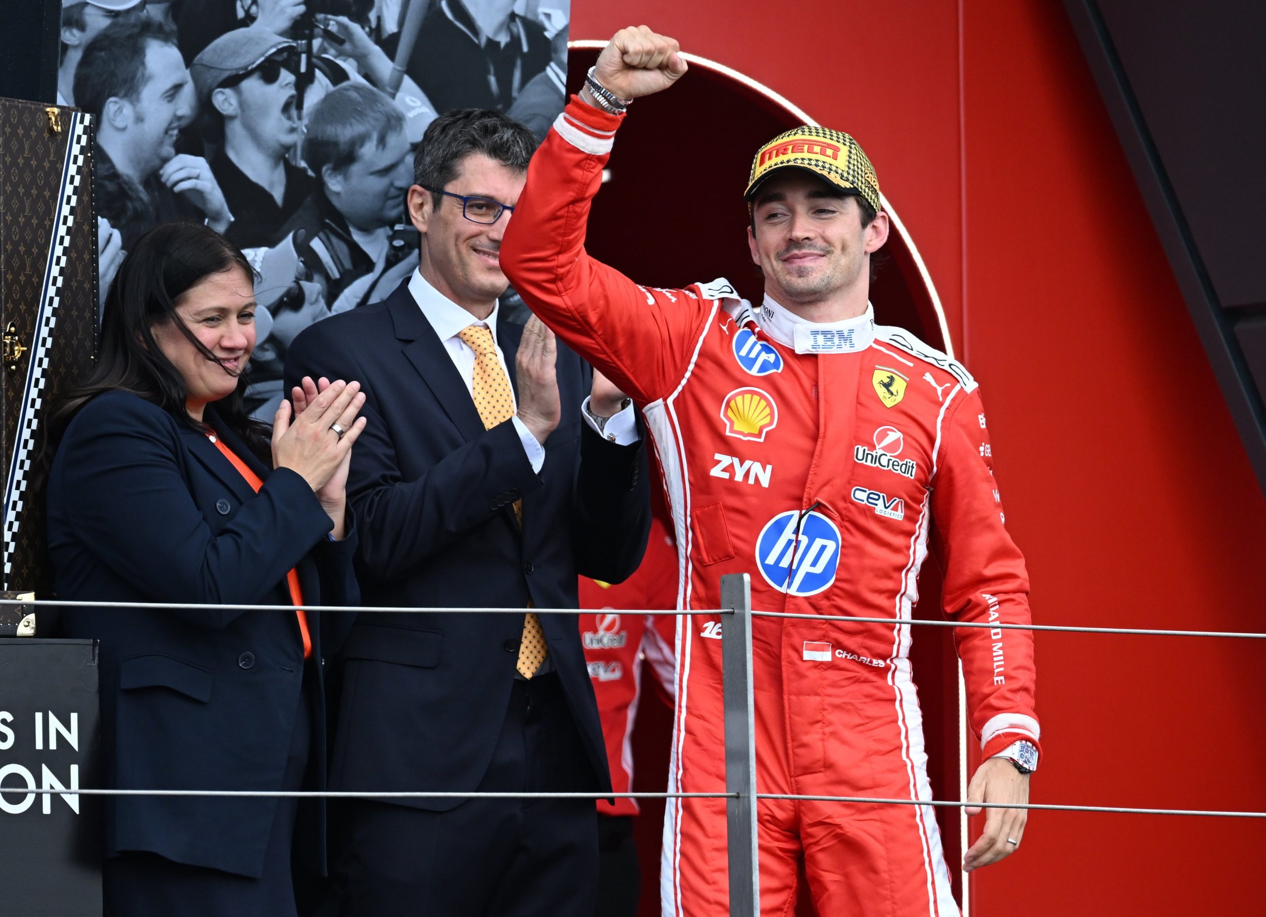 Leclerc celebra la desgracia de Antonelli en el GP de Gran Bretaña
