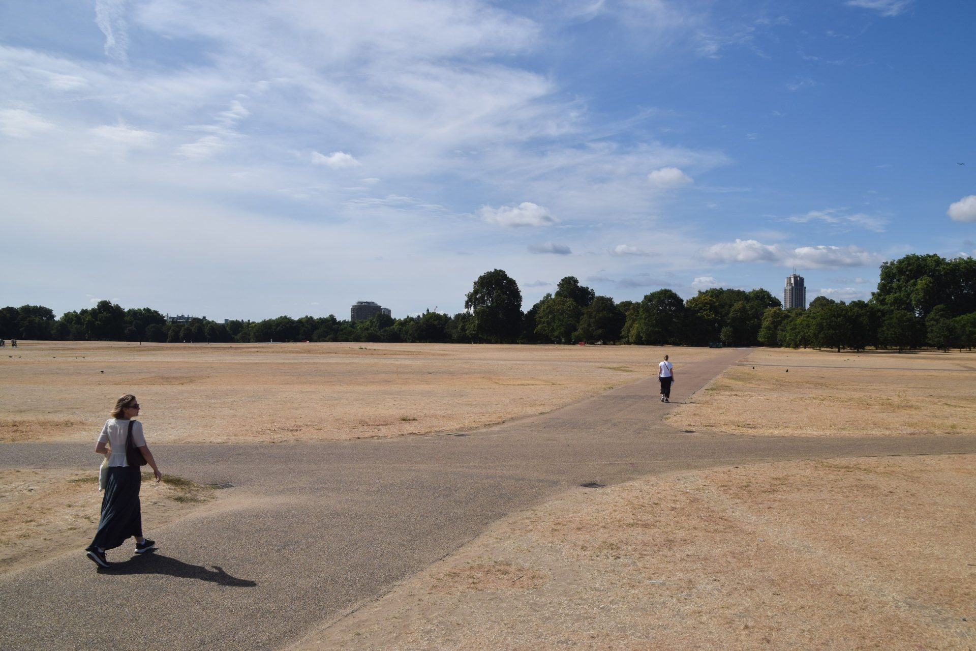 “Hyde Park parece el desierto de Dubái”: la sequía transforma los verdes parques de Londres en secarrales