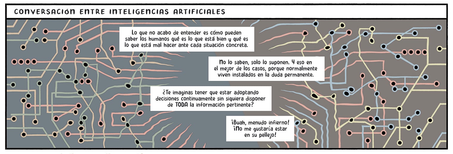 Trampantojo: Conversación entre inteligencias artificiales